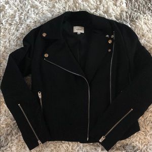 Classic black aritiza moto jacket